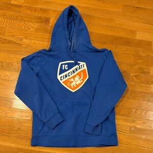 Fanatics Blue FC Cincinnati Hoodie Size Medium